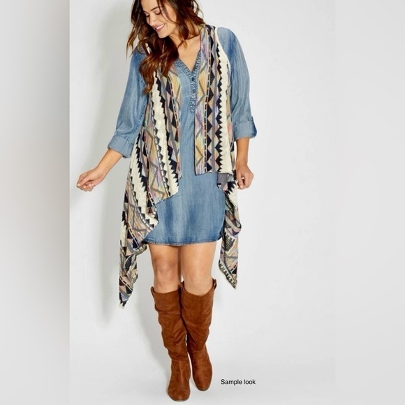 Maurices Sweaters - MAURICES - Aztec sleeveless vest cardigan. Great layering item.